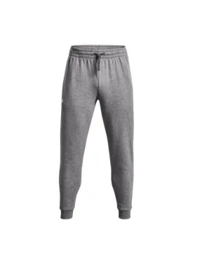 UNDER ARMOUR Pantalones Jogger Rival Fleece Hombre Castlerock Light Heather/White