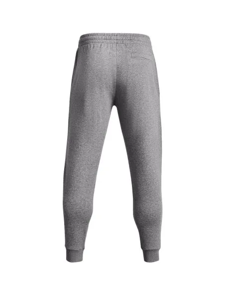 UNDER ARMOUR Pantalones Jogger Rival Fleece Hombre Castlerock Light Heather/White