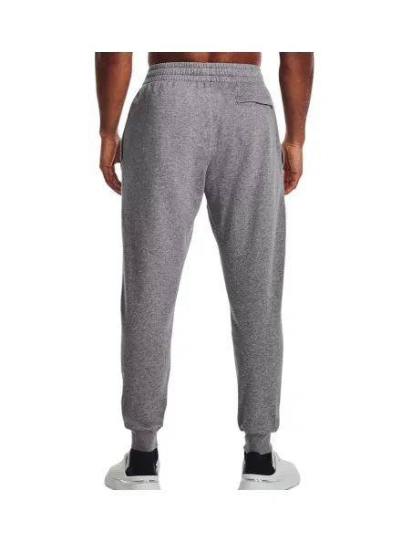 UNDER ARMOUR Pantalones Jogger Rival Fleece Hombre Castlerock Light Heather/White