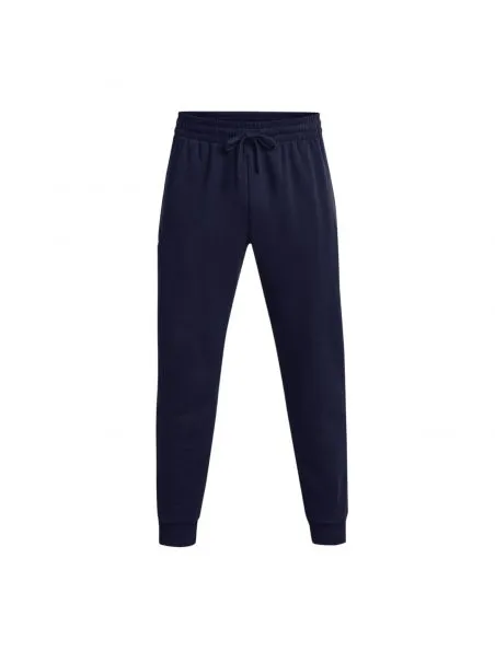 UNDER ARMOUR Pantalones Jogger Rival Fleece Hombre Midnight Navy/White