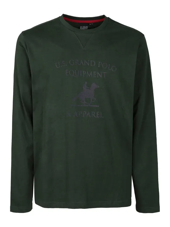 U.S. Grand Polo Jersey de hombre de algodón con estampado