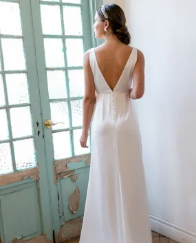 VESTIDO DE NOVIA LARGO LENA IVORY