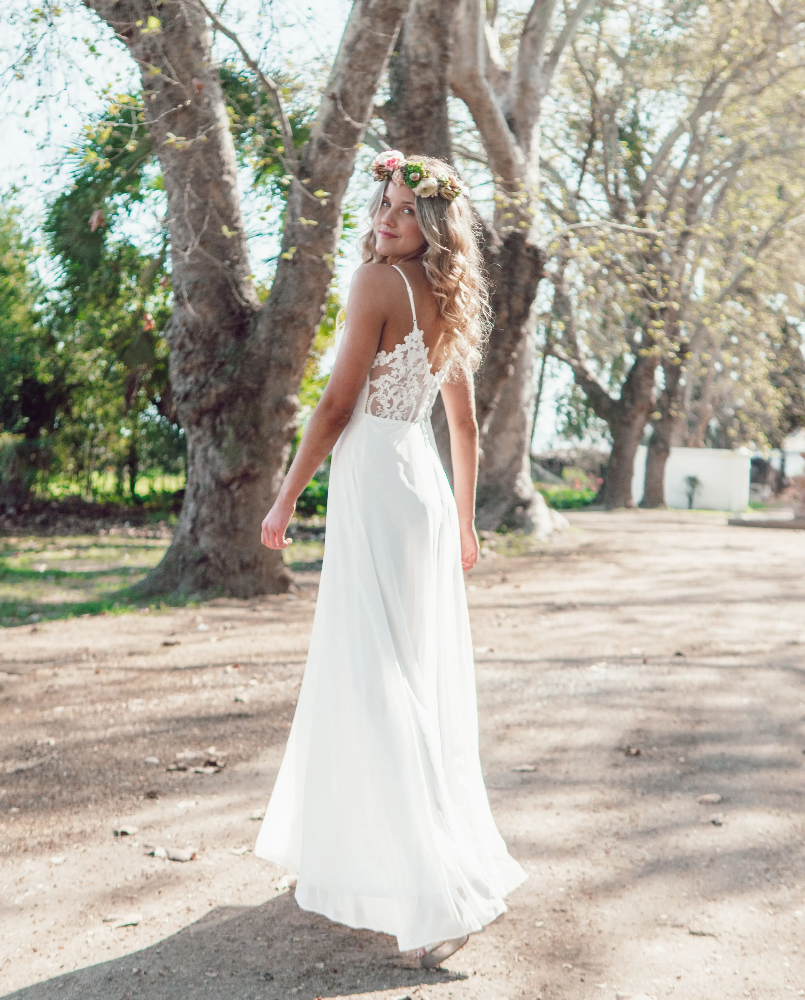 VESTIDO LARGO ARIA IVORY