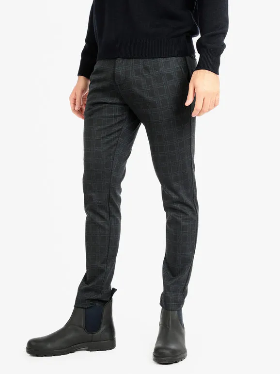 X-Cape Pantalones casuales a cuadros para hombre