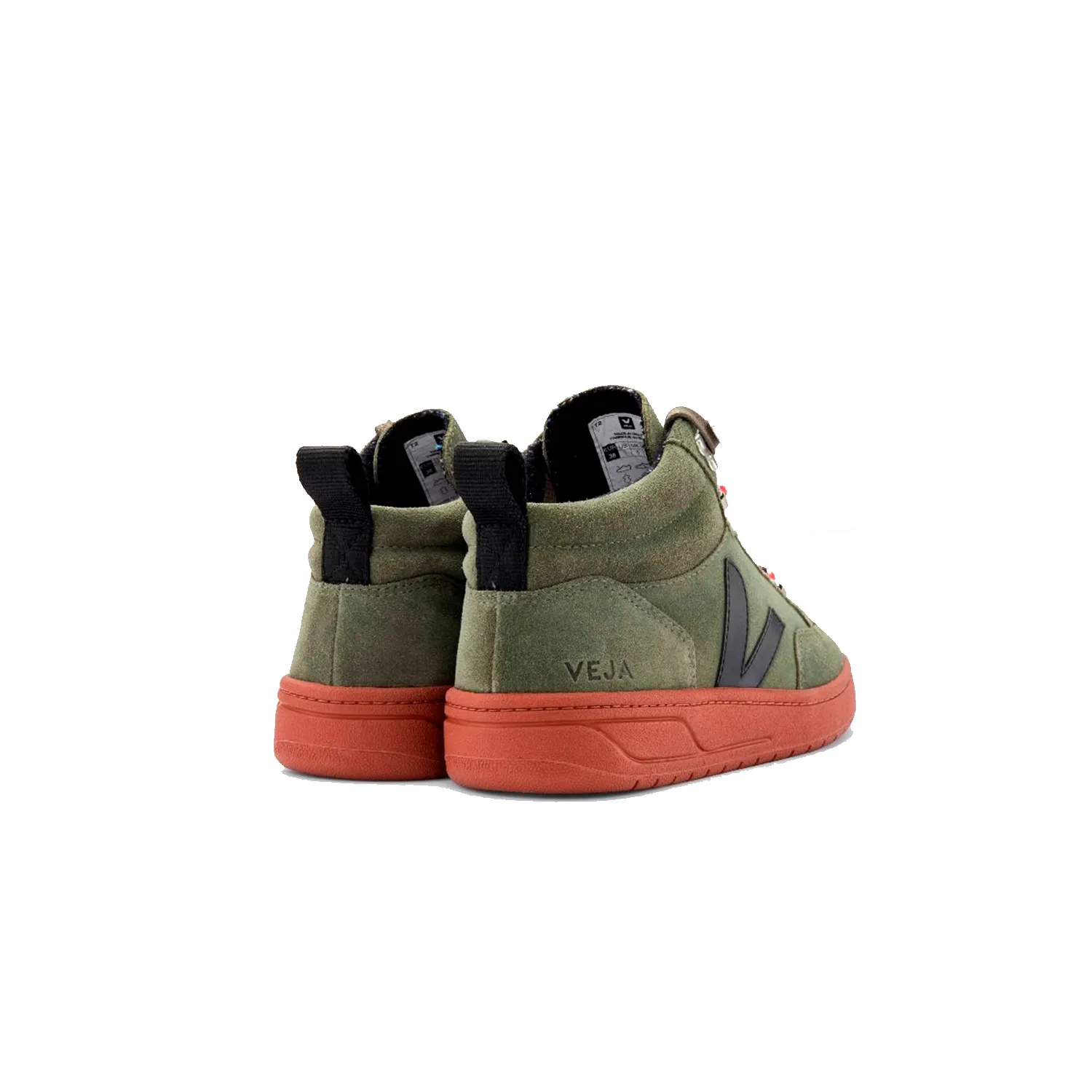 ZAPATILLA VEJA RORAIMA SUEDE OLIVE BLACK RUST SOLE