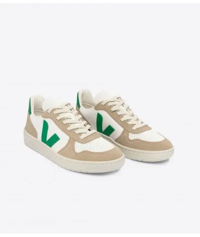 Zapatilla Veja v10 chfree ext white emeraude sahara