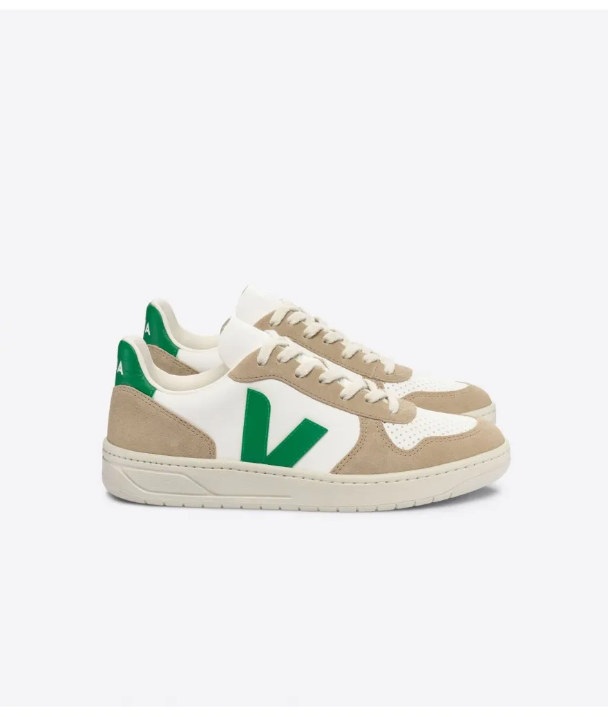 Zapatilla Veja v10 chfree ext white emeraude sahara