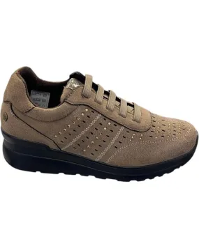 Zapatillas deporte AMARPIES  de Mujer ZAPATOS DEPORTIVOS MUJER CORDONES ELASTICOS AST27000 TAUPE  VARIOS COLORES