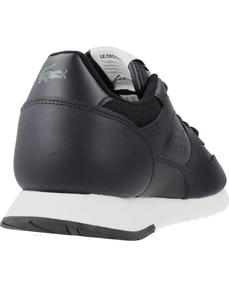 Zapatillas deporte de Mujer y Hombre LACOSTE LINETRACK EN PIEL NEGRO