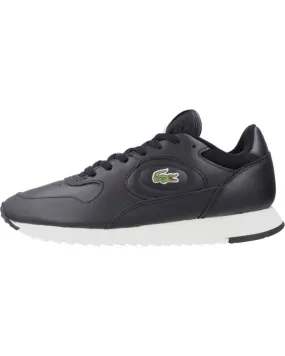 Zapatillas deporte de Mujer y Hombre LACOSTE LINETRACK EN PIEL NEGRO