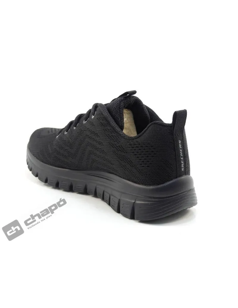 Zapatillas Deportiva Negro Skechers 12615 W