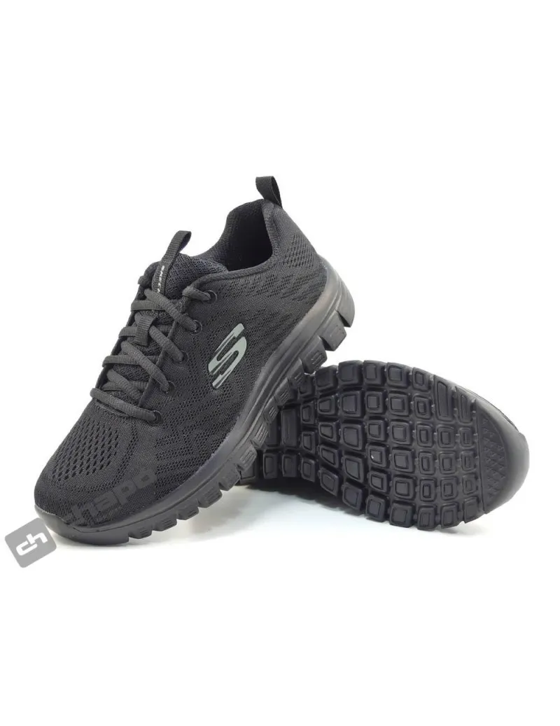 Zapatillas Deportiva Negro Skechers 12615 W