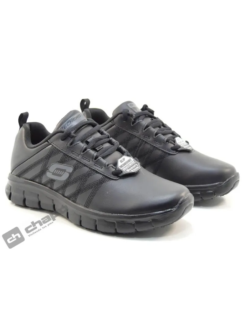 Zapatillas Deportiva Negro Skechers 76576ec-trabajo