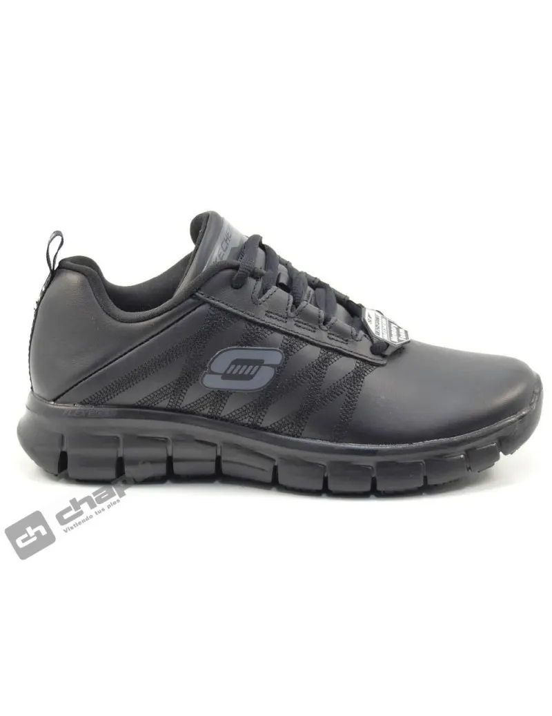 Zapatillas Deportiva Negro Skechers 76576ec-trabajo