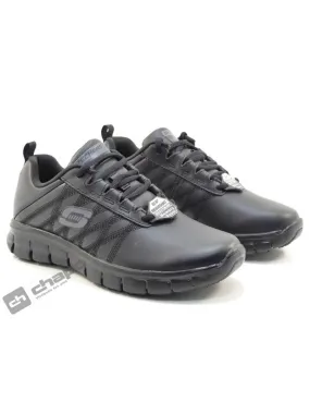 Zapatillas Deportiva Negro Skechers 76576ec-trabajo