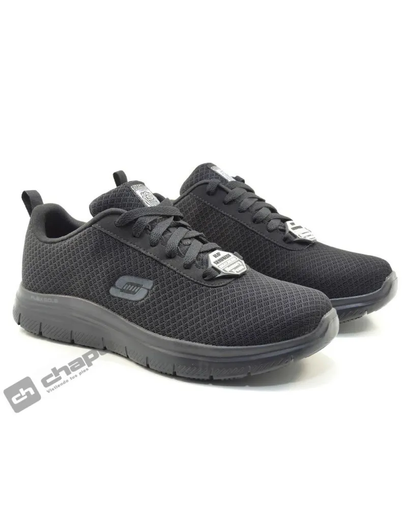 Zapatillas Deportiva Negro Skechers 77125 ** -trabajo