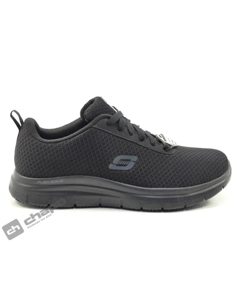 Zapatillas Deportiva Negro Skechers 77125 ** -trabajo