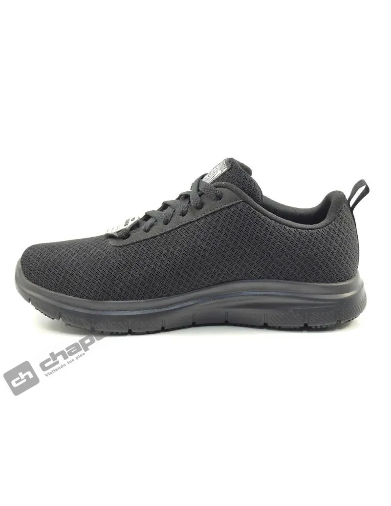 Zapatillas Deportiva Negro Skechers 77125 ** -trabajo