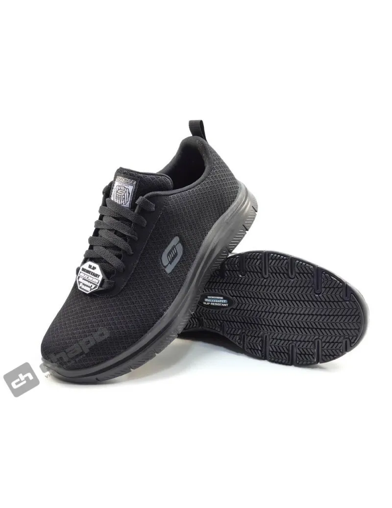 Zapatillas Deportiva Negro Skechers 77125 ** -trabajo