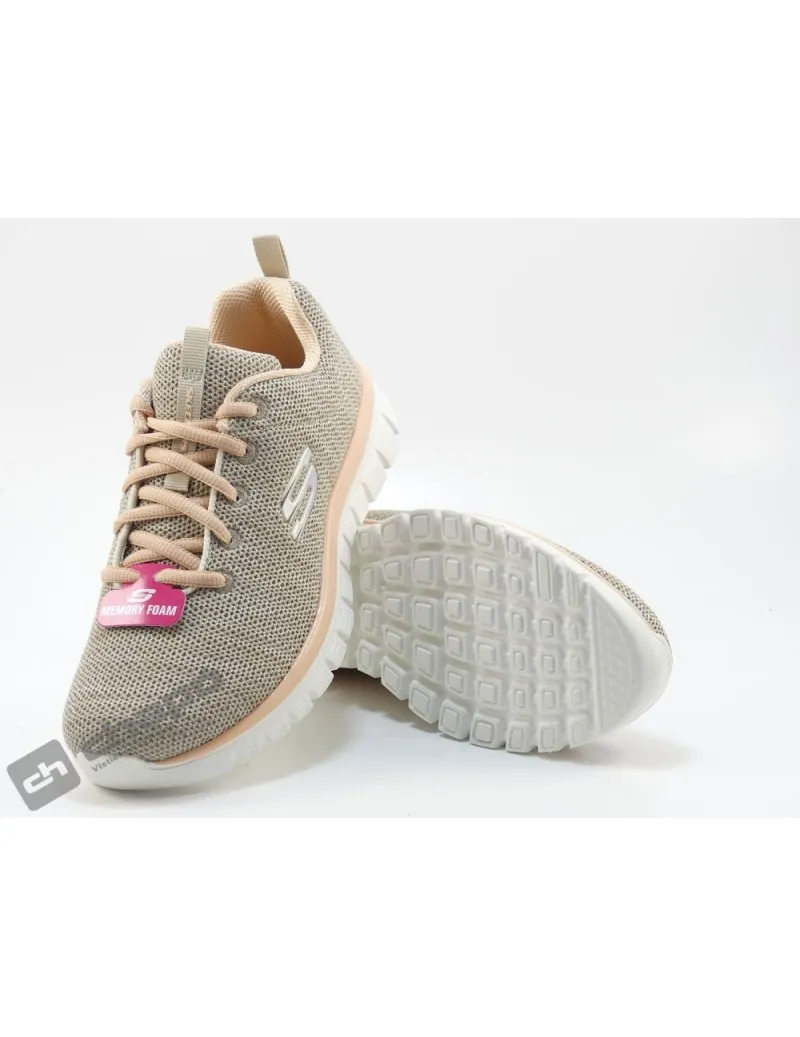 Zapatillas Deportiva Salmon Skechers 12614 **