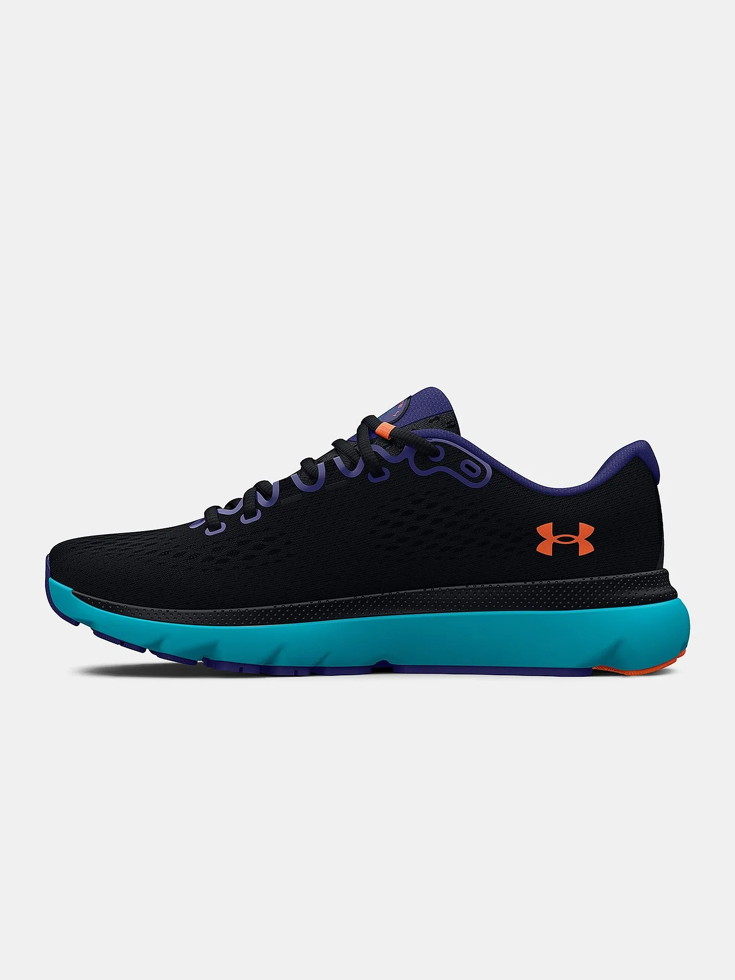 zapatos Under Armour Hovr Infinite 4 - Black/Blue Surf/Orange Blast - men´s