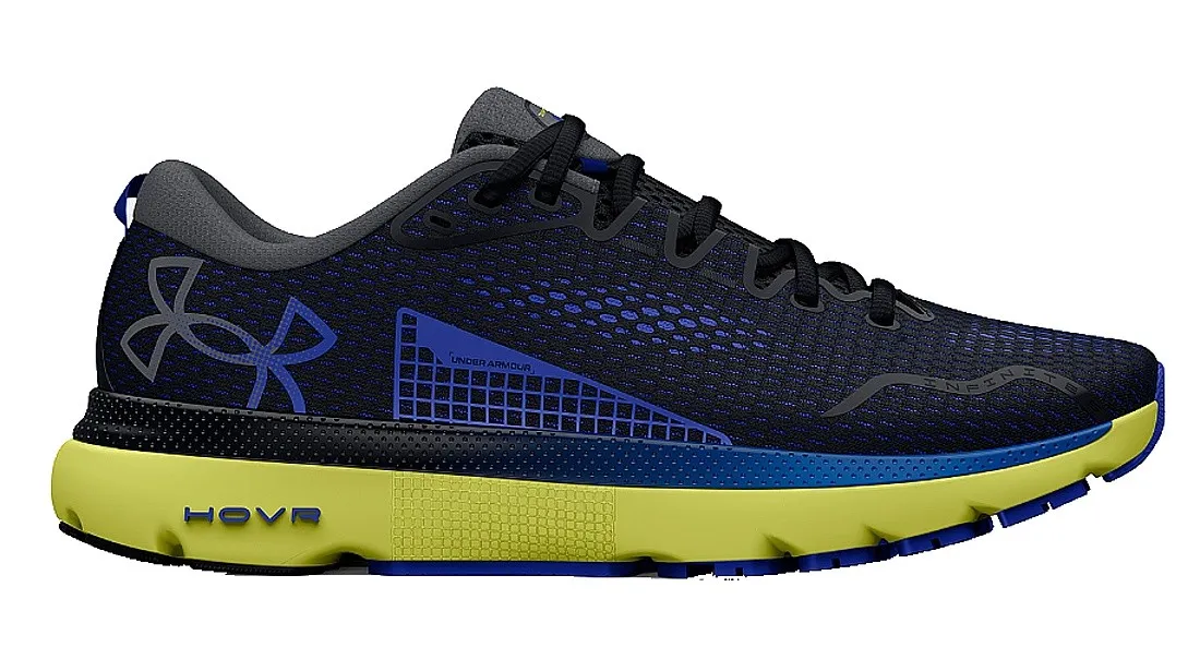 zapatos Under Armour Hovr Infinite 5 - Black/Lime Yellow/Team Royal - men´s