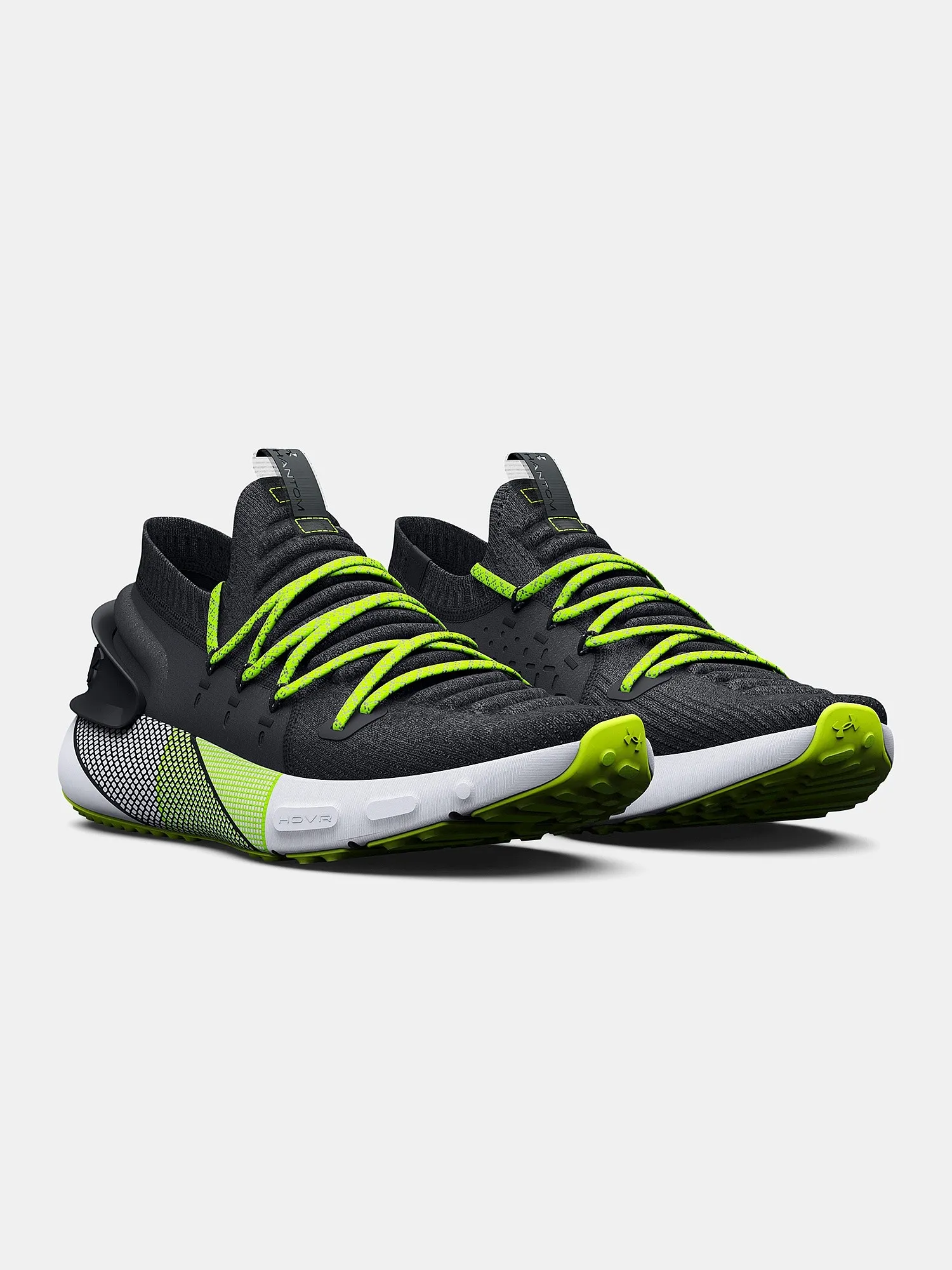 zapatos Under Armour Hovr Phantom 3 Reflect - Black/Lime Surge - women´s