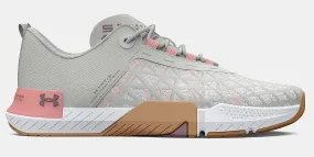 zapatos Under Armour TriBase Reign 5 - White Clay/Pink Fizz/Misty Purple - women´s