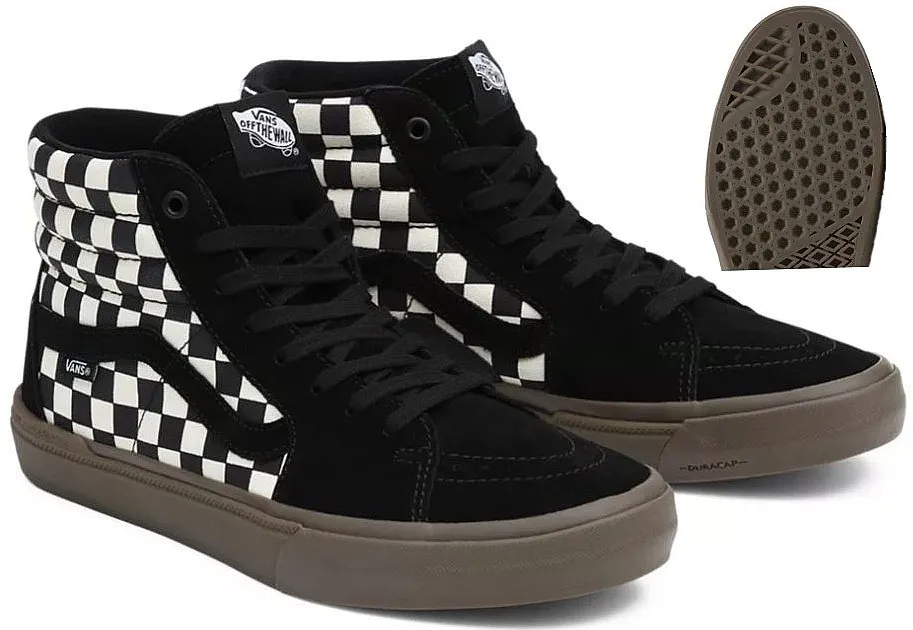 zapatos Vans BMX Sk8-Hi - Checkerboard Black/Dark Gum - men´s