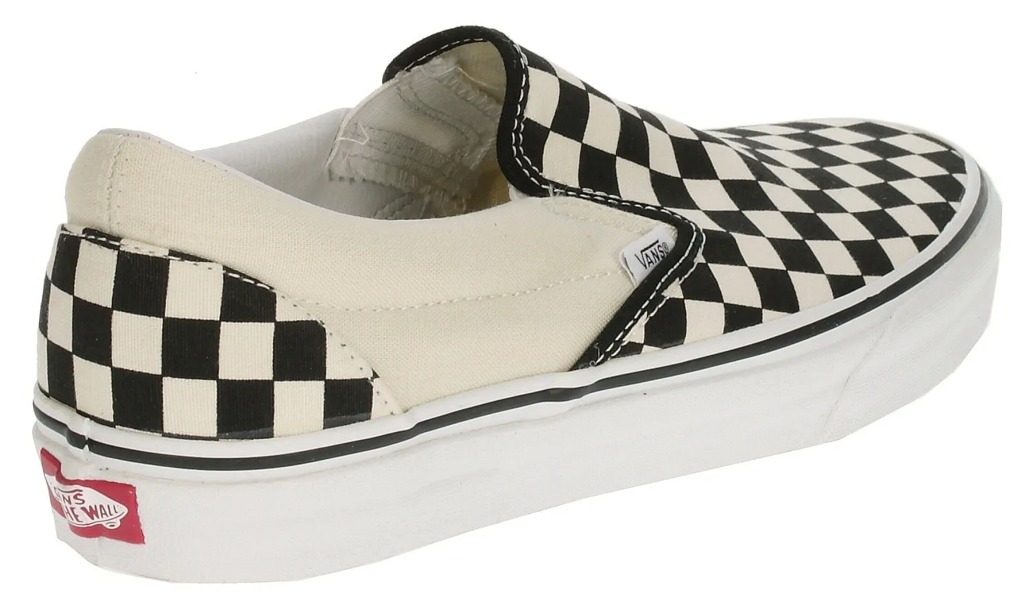 zapatos Vans Classic Slip-On - Black & White Checkerboard/White