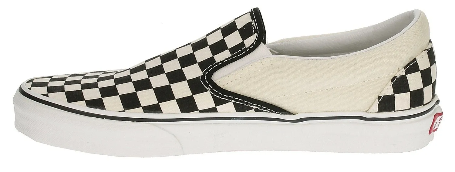 zapatos Vans Classic Slip-On - Black & White Checkerboard/White