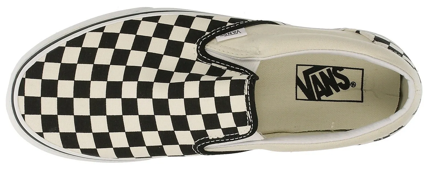 zapatos Vans Classic Slip-On - Black & White Checkerboard/White