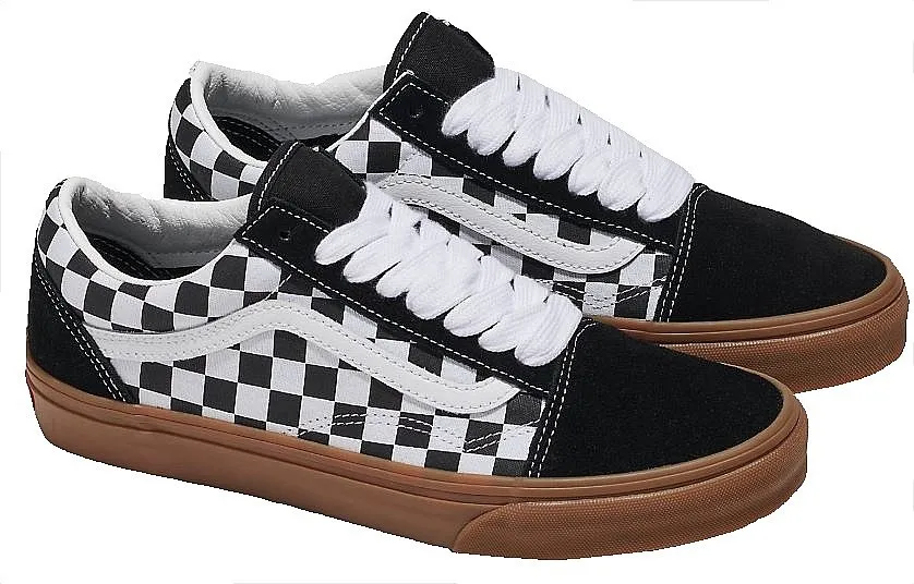 zapatos Vans Old Skool - Fat Lace Checker Black