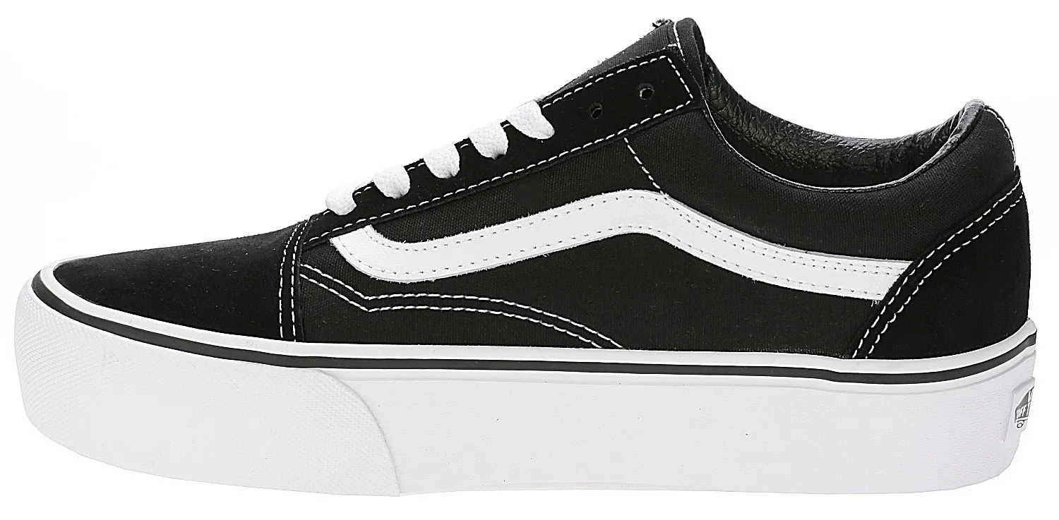 zapatos Vans Old Skool Platform - Black/White