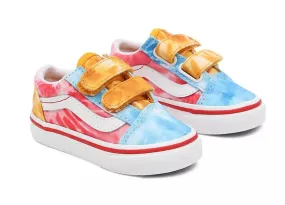 zapatos Vans Old Skool V - Tie Dye Block/Multi/True White - kid´s