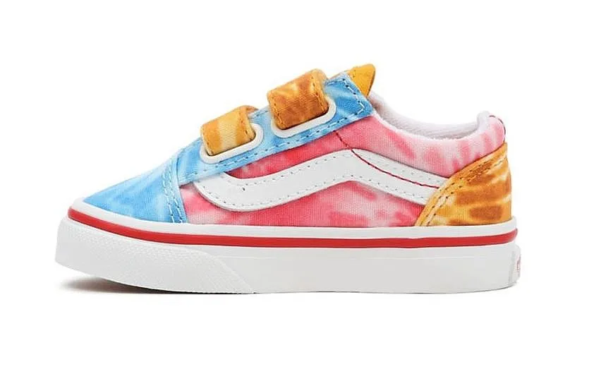 zapatos Vans Old Skool V - Tie Dye Block/Multi/True White - kid´s