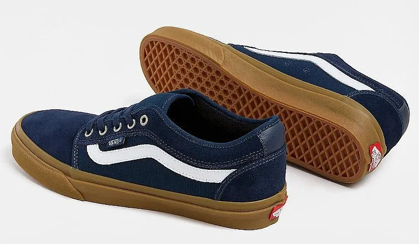 zapatos Vans Skate Chukka Low Sidestripe - Navy/Gum