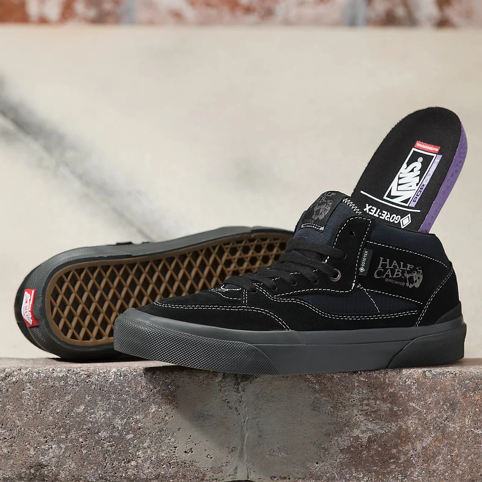 zapatos Vans Skate Half Cab '92 GTX - Black - men´s