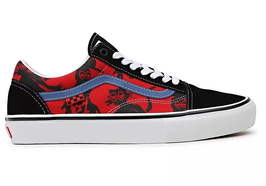 zapatos Vans Skate Old Skool - Krooked B Nnatasforray/Red - men´s