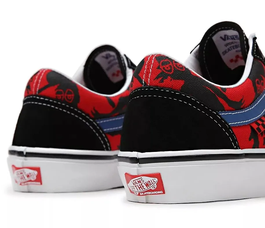 zapatos Vans Skate Old Skool - Krooked B Nnatasforray/Red - men´s