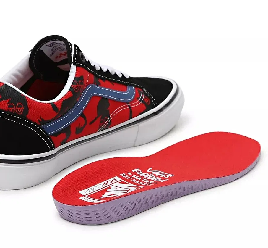 zapatos Vans Skate Old Skool - Krooked B Nnatasforray/Red - men´s