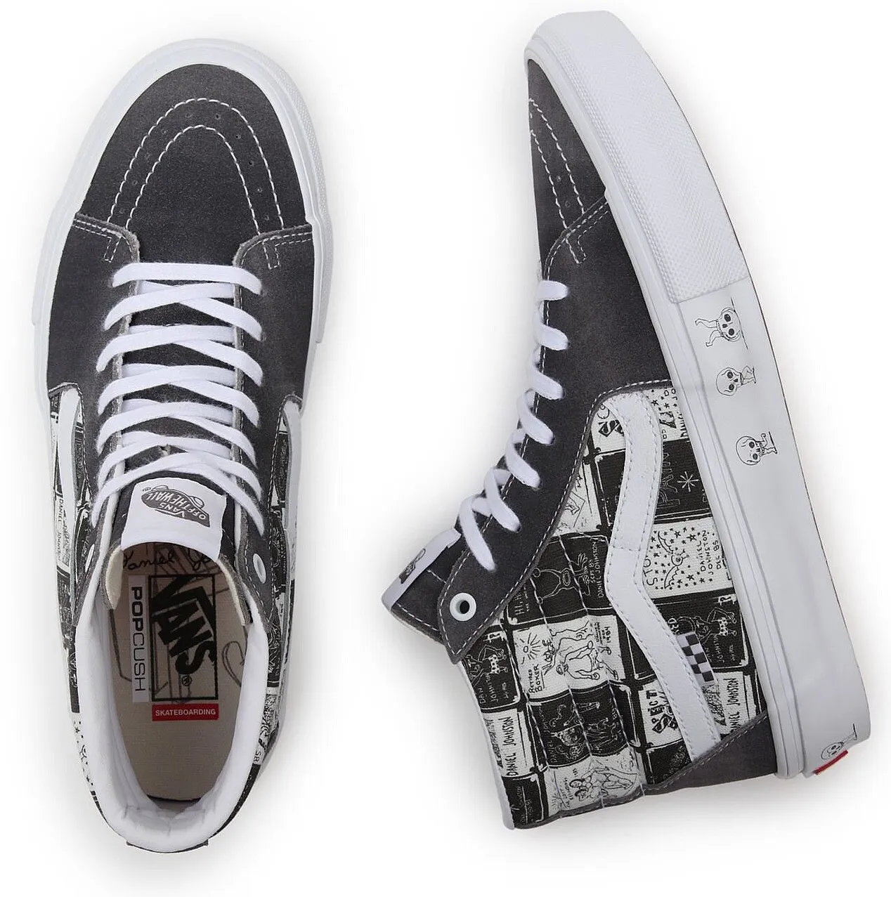 zapatos Vans Skate Sk8-Hi - Daniel Johnston/Raven - men´s