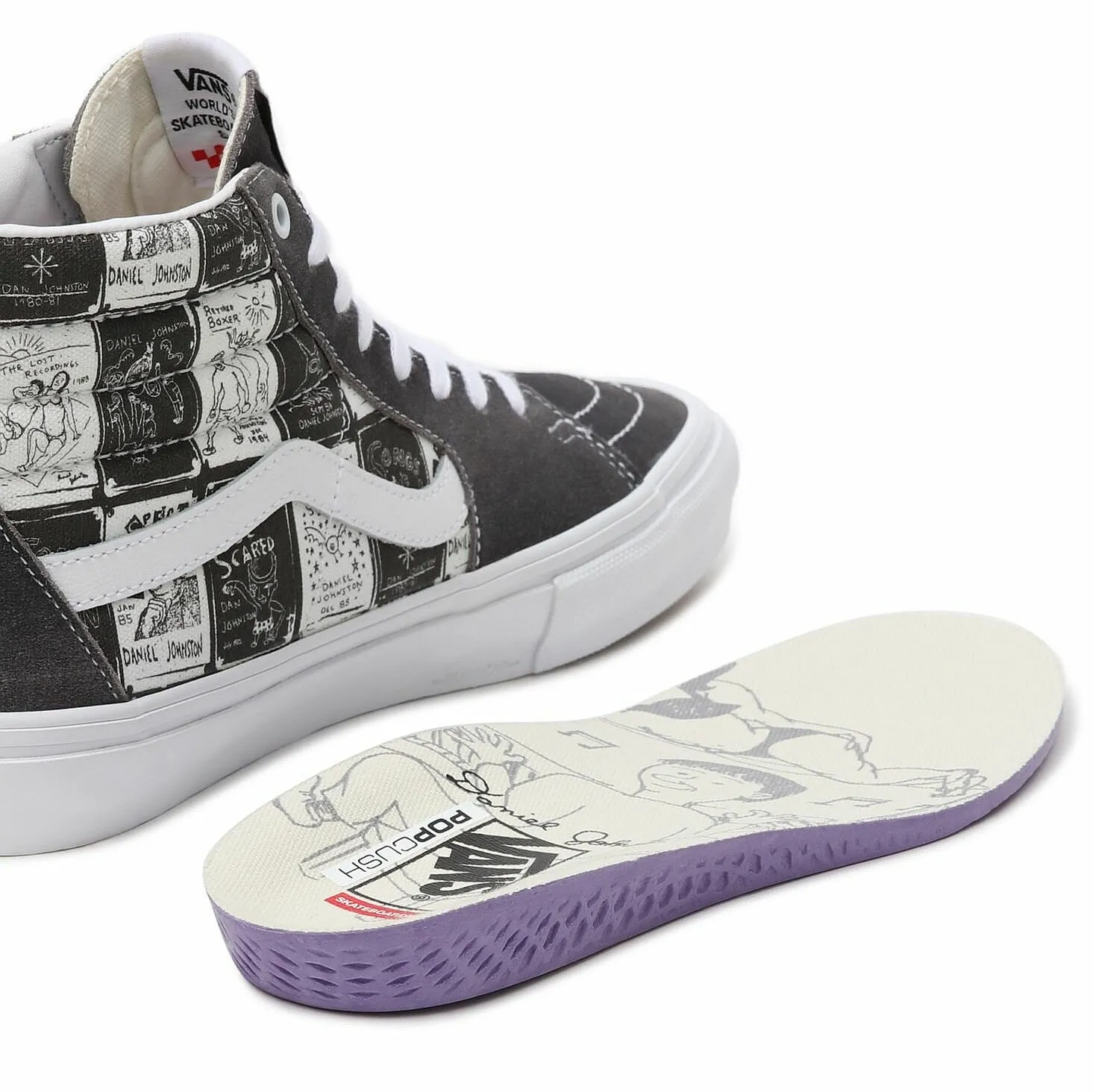 zapatos Vans Skate Sk8-Hi - Daniel Johnston/Raven - men´s