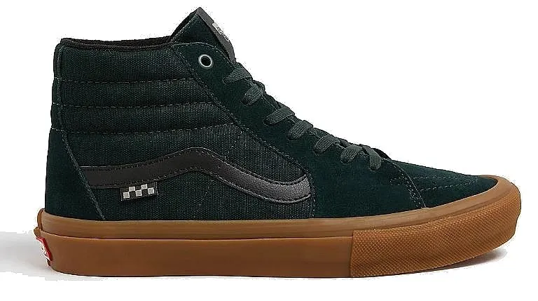 zapatos Vans Skate Sk8-Hi - Green/Gum