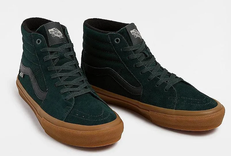 zapatos Vans Skate Sk8-Hi - Green/Gum