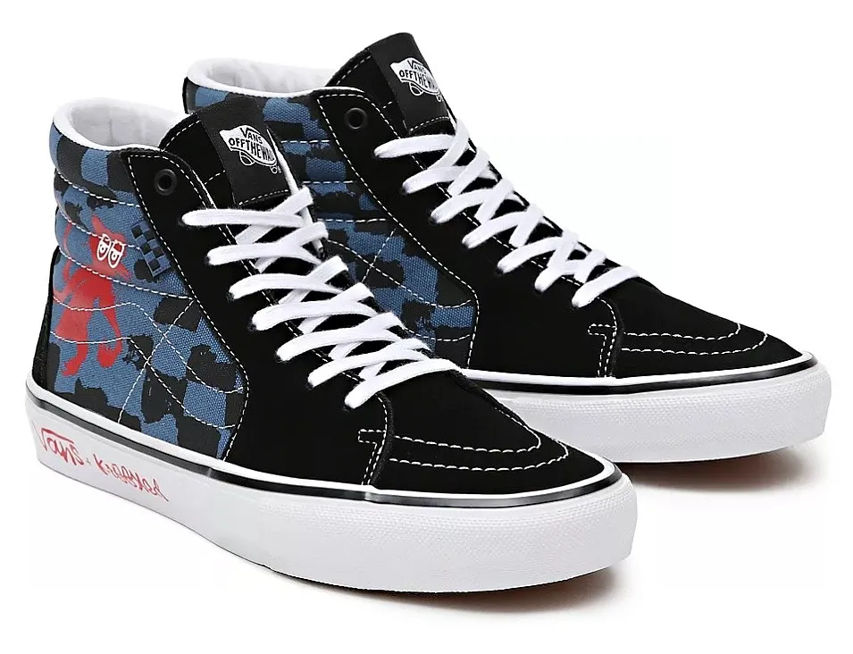 zapatos Vans Skate Sk8-Hi - Krooked B Natasforray/Blue - men´s