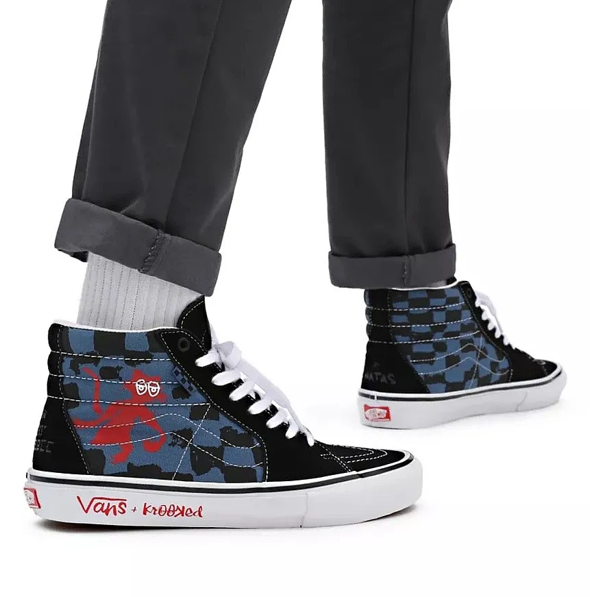 zapatos Vans Skate Sk8-Hi - Krooked B Natasforray/Blue - men´s