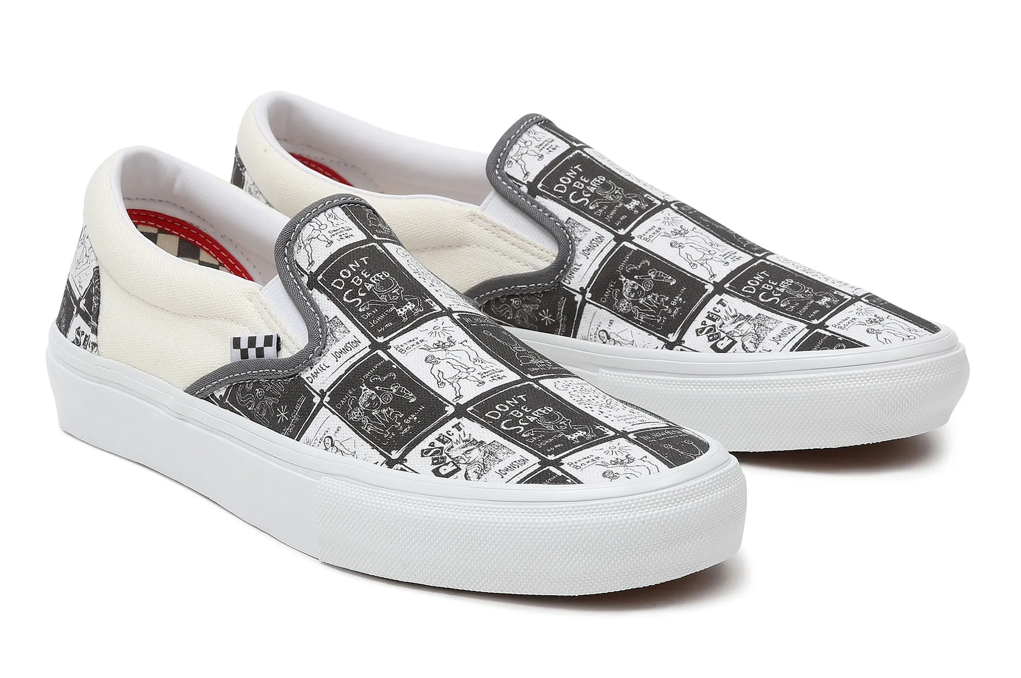 zapatos Vans Skate Slip-On - Daniel Johnston/Raven - men´s