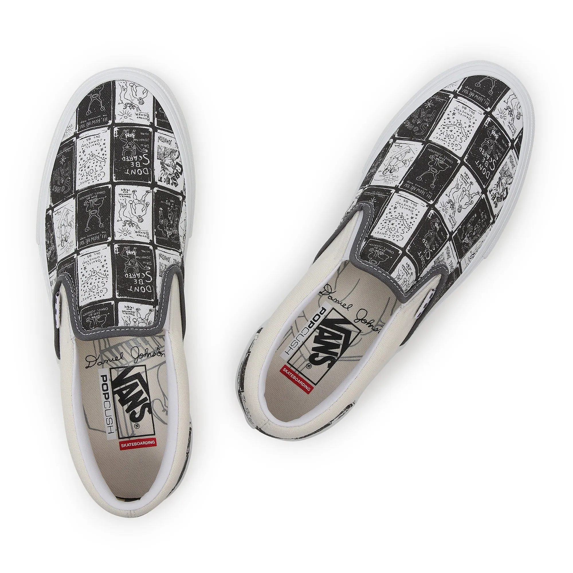 zapatos Vans Skate Slip-On - Daniel Johnston/Raven - men´s