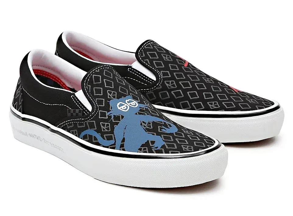 zapatos Vans Skate Slip-On - Krooked B Natasforray/Black - men´s